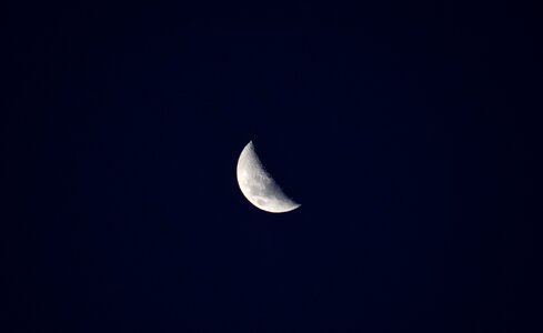 Astronomy moonlight half