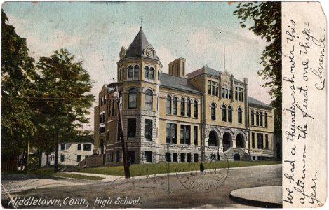 High School, Middletown, Connecticut (1908) photo