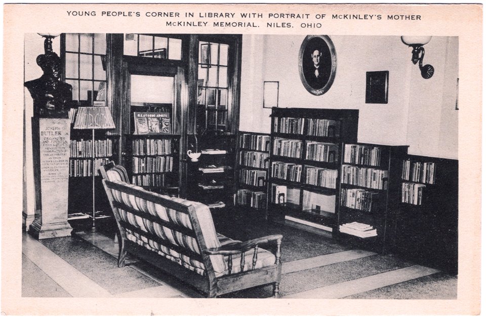 Young People's Corner in the Library with Portrait of McKi…