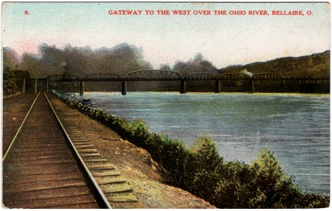 Gateway to the West Over the Ohio River, Bellaire, Ohio (D… photo