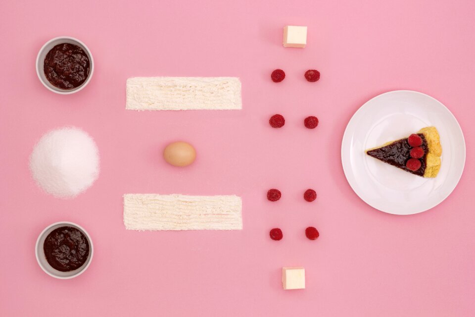 Design tart raspberries