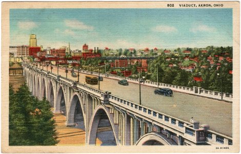 Viaduct, Akron, Ohio (1953) photo