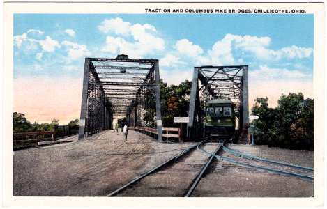 Traction and Columbus Pike Bridges, Chillicothe, Ohio (Dat… photo