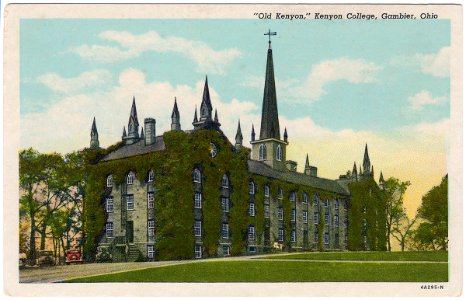 Old Kenyon, Kenyon College, Gambier, Ohio (Date Unknown)…