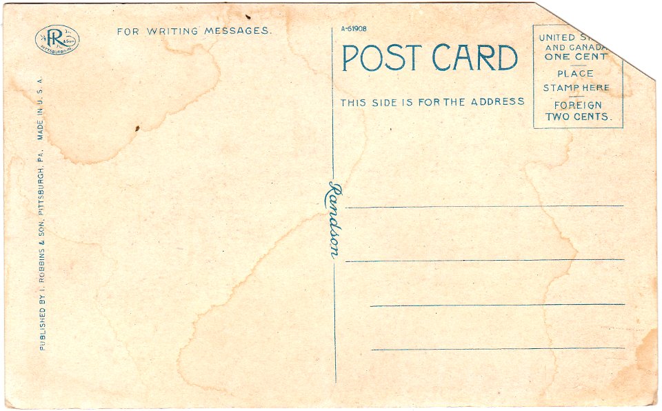 Back of The Chillicothe Hospital, Chillicothe, Ohio (Date …