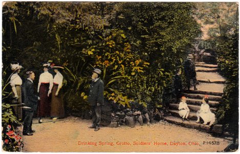 Drinking Spring, Grotto, Soldiers' Home, Dayton, Ohio (Dat… photo