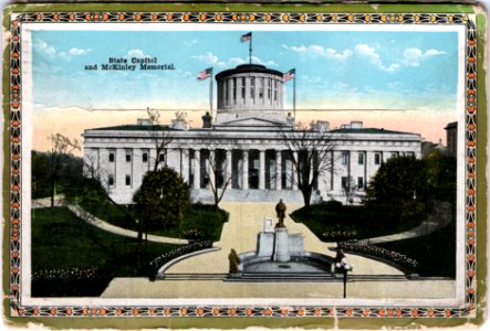 Back of Columbus, Ohio Postcard Book (1915) - State Capito… photo