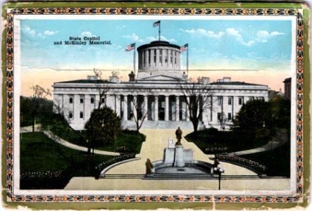 Back of Columbus, Ohio Postcard Book (1915) - State Capito…