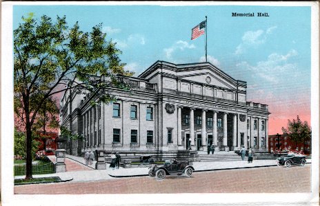 Columbus, Ohio Postcard Book (1915) - Page 19: Memorial Ha…
