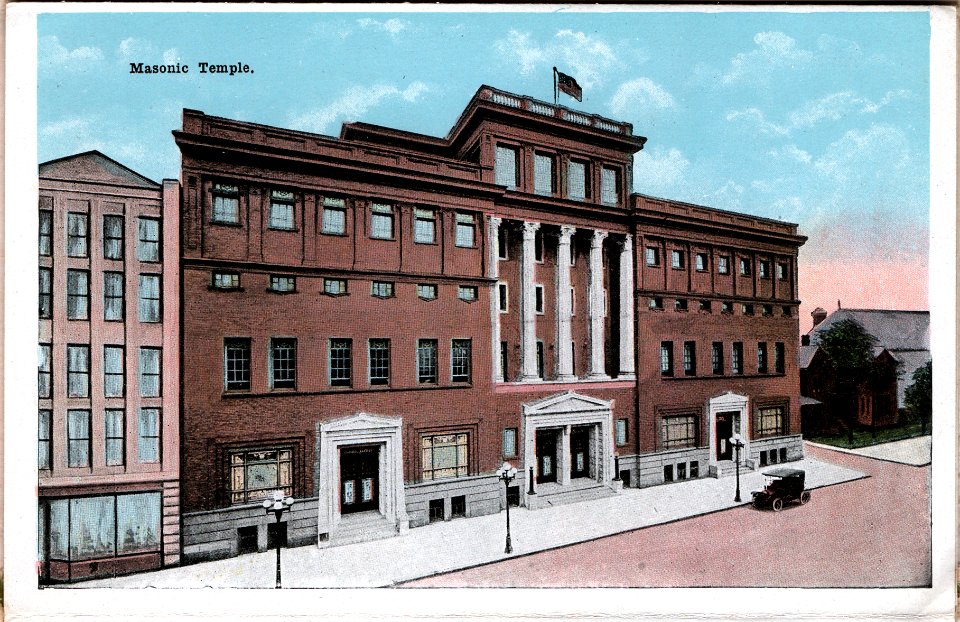 Columbus, Ohio Postcard Book (1915) - Page 17: Masonic Tem…