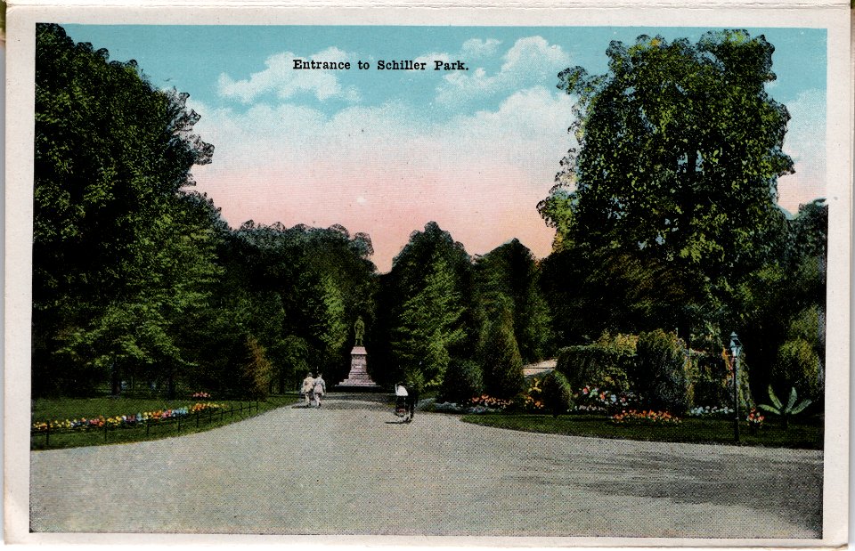 Columbus, Ohio Postcard Book (1915) - Page 10: Entrance to…