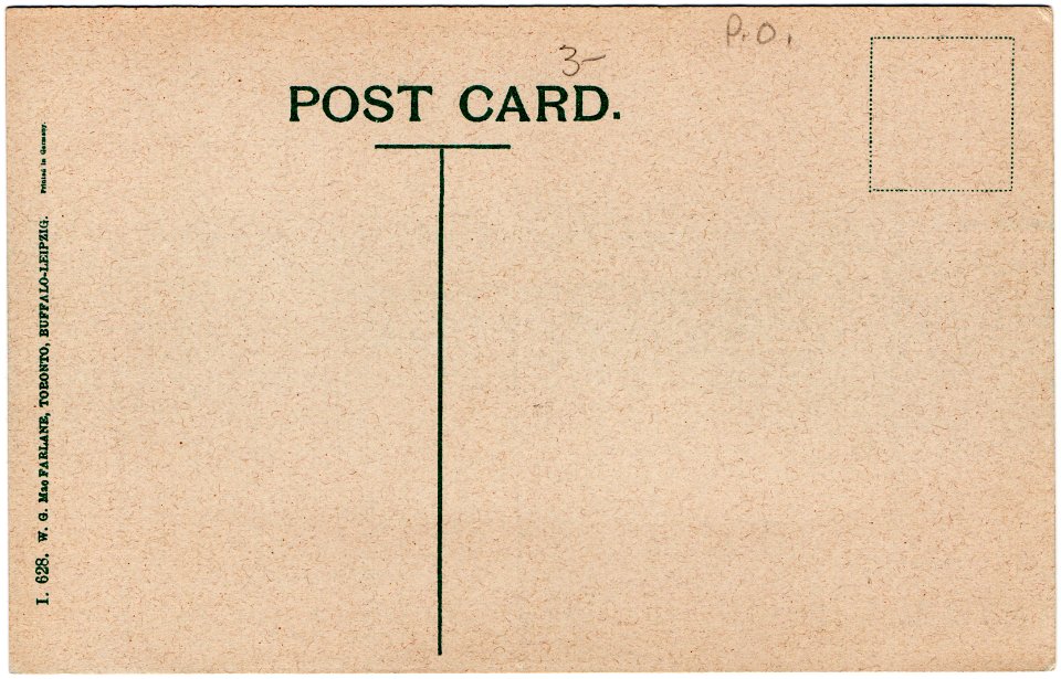 Back of Post Office and Custom House, Columbus, Ohio (Date…