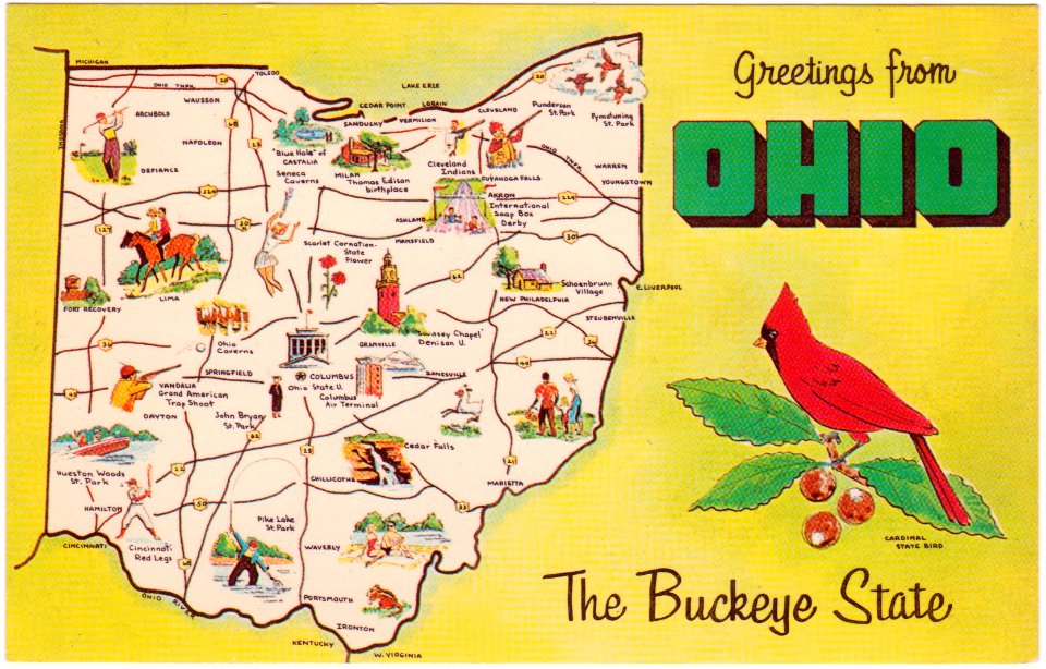 Greetings from Ohio The Buckeye State (Date Unknown)