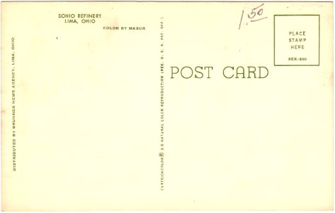 Back of Sohio Refinery, Lima, Ohio (Date Unknown)