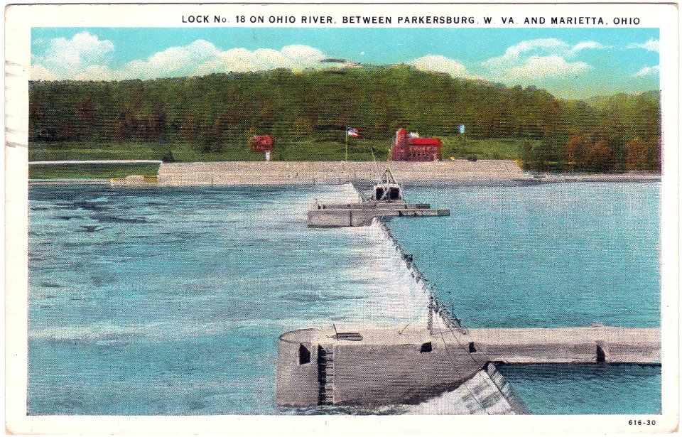 Lock No. 18 on Ohio River, Between Parkersburg, W. Va. and…