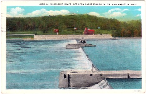 Lock No. 18 on Ohio River, Between Parkersburg, W. Va. and…