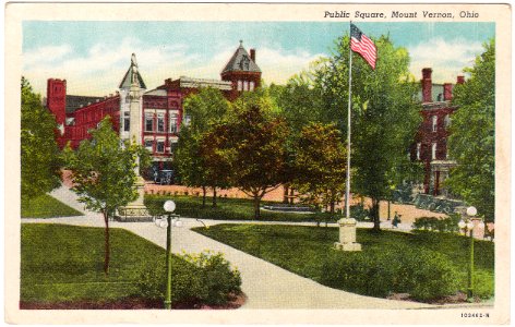 Public Square, Mount Vernon, Ohio (Date Unknown)