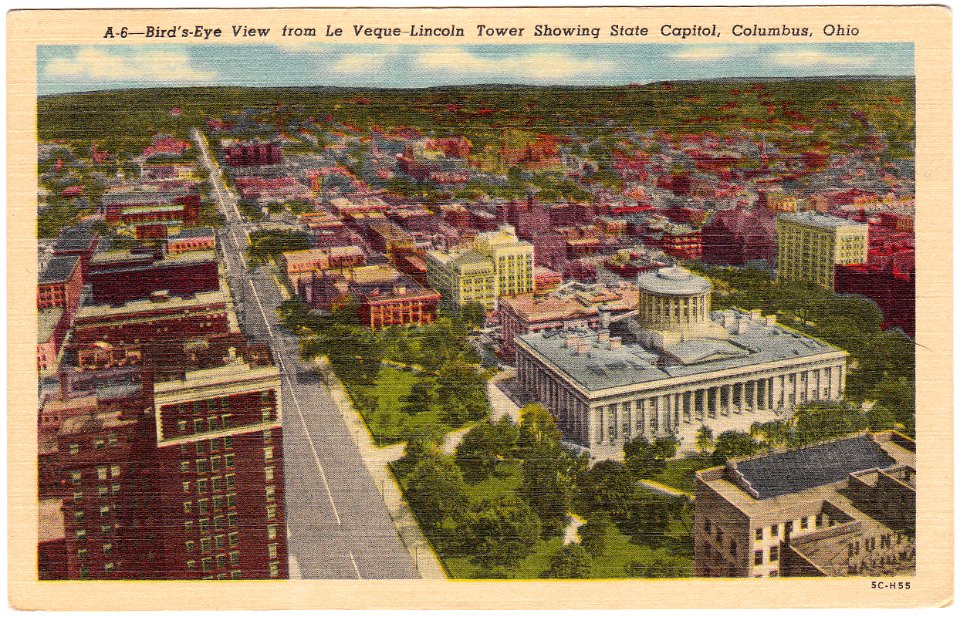 Bird's-Eye View from LeVeque-Lincoln Tower Showing State C… photo