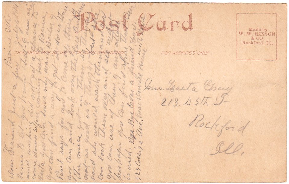 Back of Lake, Wade Park, Cleveland, Ohio (1914)