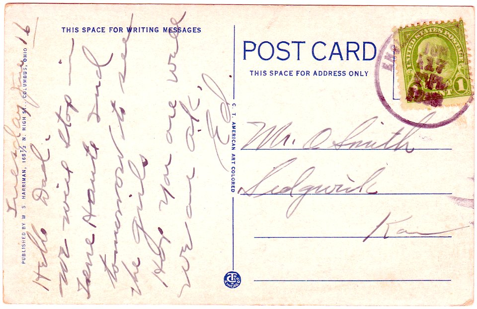 Back of Post Office, Columbus, Ohio (1932)