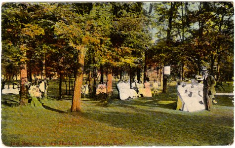Just Resting in the Shade at Chautauqua, Ohio (1915) photo