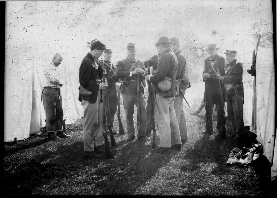 Glass Plates Civil War, Kelham Hall.
