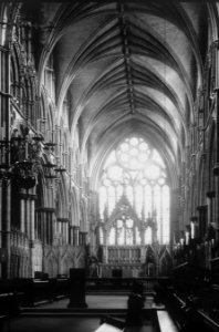 Glass Dry Plate. Lincoln Cathedral