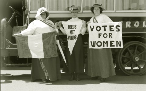 1912 Graflex - Deeds not Words - Suffragettes at Edwardian…