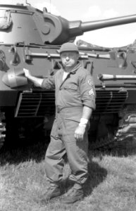 US Soldier and M36 Jackson Tank Destroyer 2 photo
