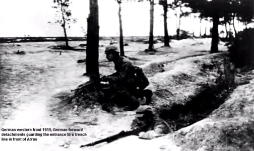 1915 Trinchera alemana en Arras - batalla 1917