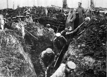 1915 Trinchera alemana en Argones