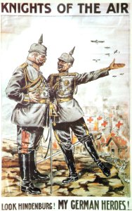 1915 Ilustración británica sobre la aviación alemana