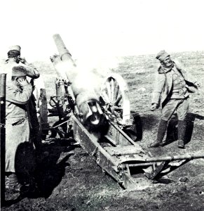 1915 Acción heróica de los artilleros de Serbia