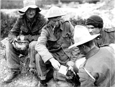Soldados ANZAC en Galpoli
