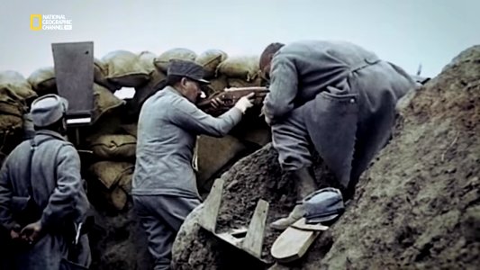 1914 Infantería francesa en acción
