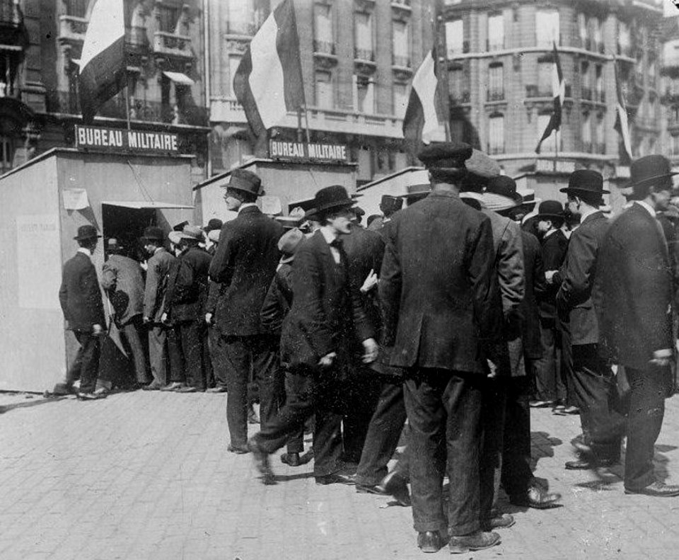 1914 - Movilización en Francia