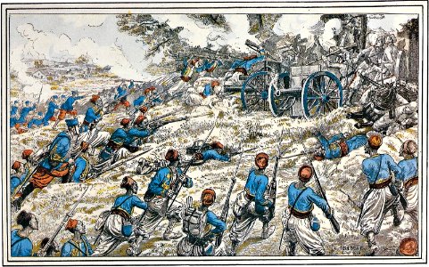1914 - Turcos del Ejército de Francia (argelinos) atacan a…