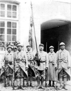 1914 - Reclutas franceses de Libourne y Rochefort