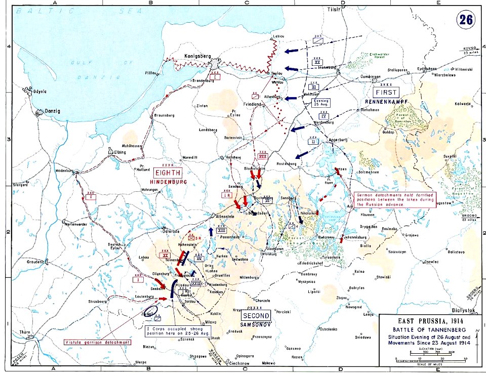 Batalla de Tannenberg 26 de agosto1914