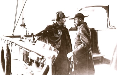 1907 - Kaiser y Príncipe de Gales en el Yate Holhenzollern…