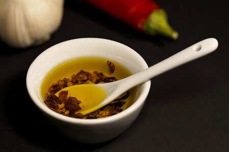 Chilli oil garlic photo