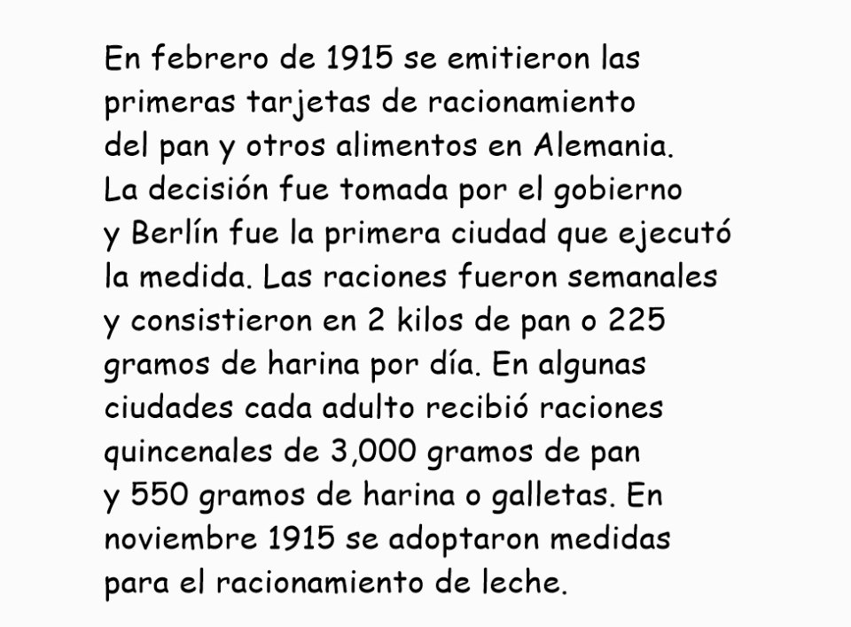 Racionamiento en Alemania