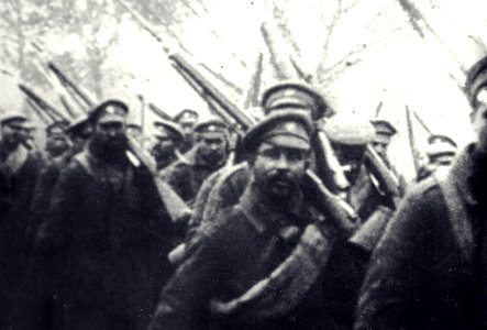 Tannenberg, infantería rusa marcha al frente