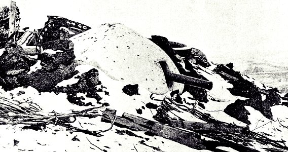 Fuerte austro-germano en Przemysl (1914-15) después destru…