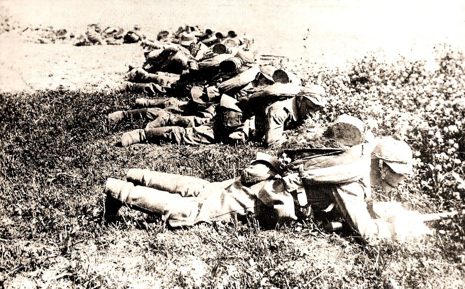 Alemanes acechan a belgas en Artois Septiembre 1914