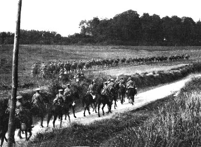 1914 Octubre Caballería Británica después de la Batalla de…