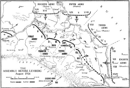 1914 Ejércitos antes de la Batalla de Lemberg entre Rusia …
