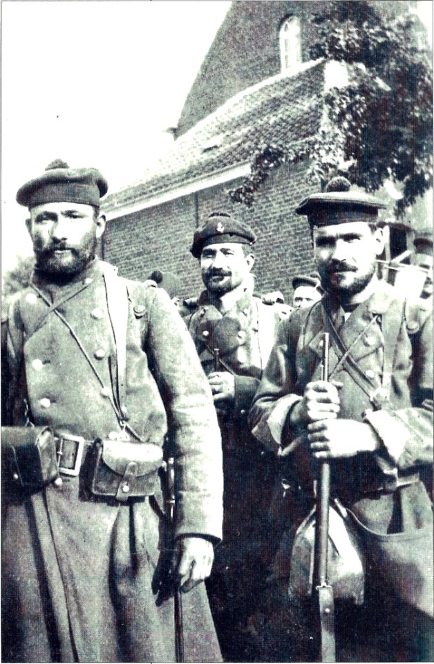 Marinos franceses en la defensa de Bélgica 1914