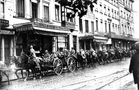 1914 Agosto 26 - Ejército Alemán marcha a Bruselas photo