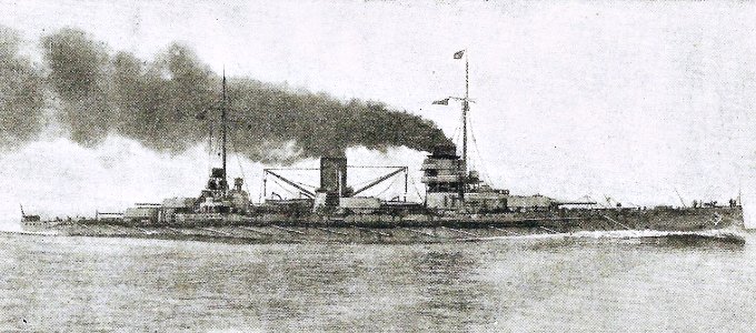 1914 Goeben crucero aleman en el Mediterráneo